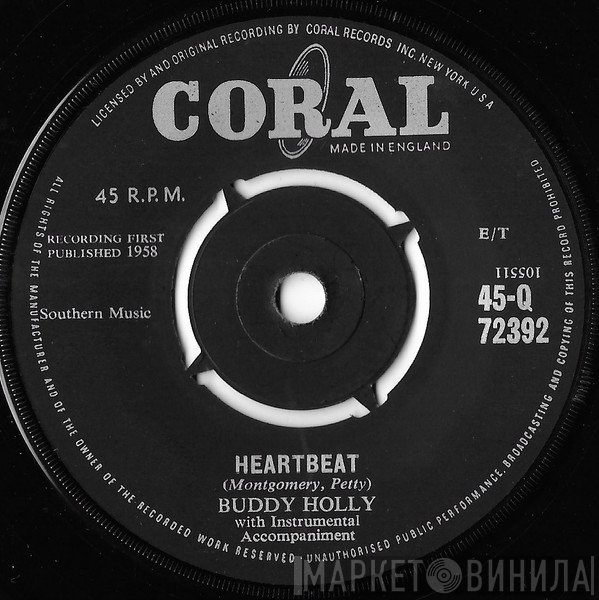 Buddy Holly  - Heartbeat / Everyday