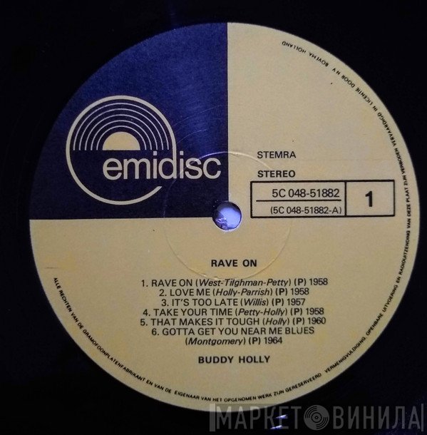 Buddy Holly  - Rave On