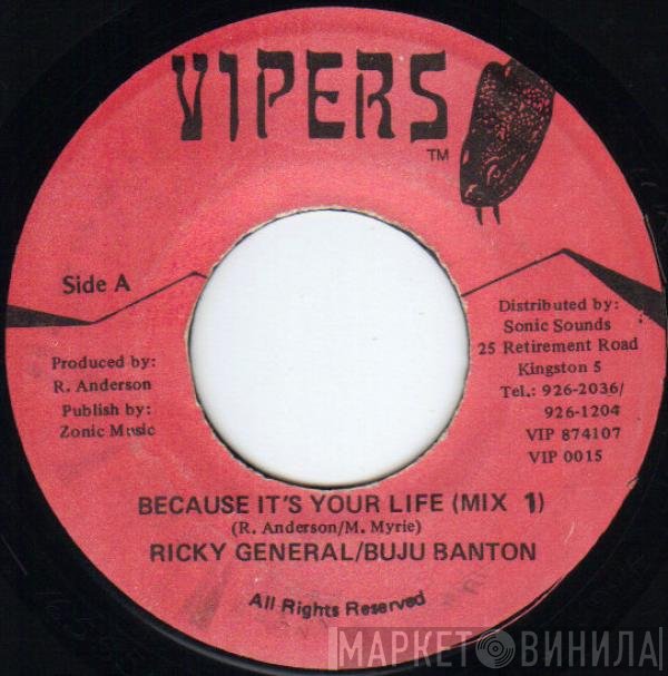 Buju Banton, Ricky General - Because It's Your Life (Mix 1)