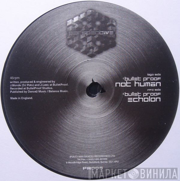 Bulletproof  - Not Human / Echolon