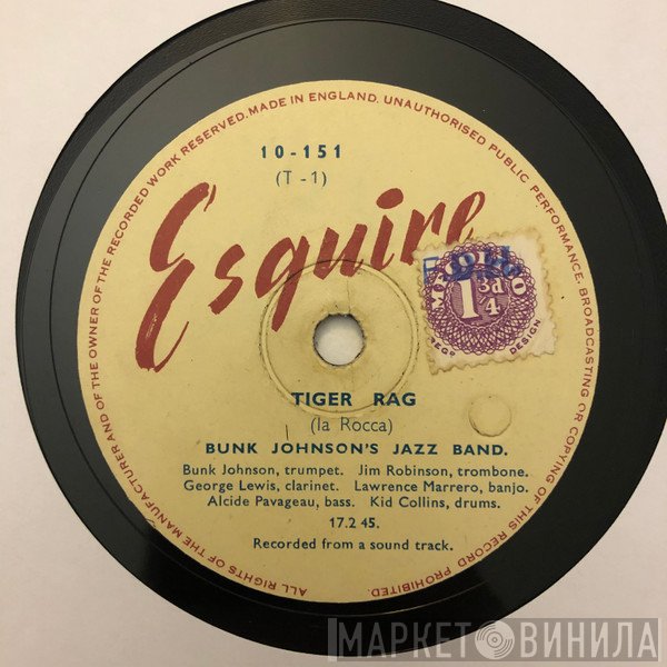 Bunk Johnson's Street Paraders - Tiger Rag / Make Me A Pallet On The Floor