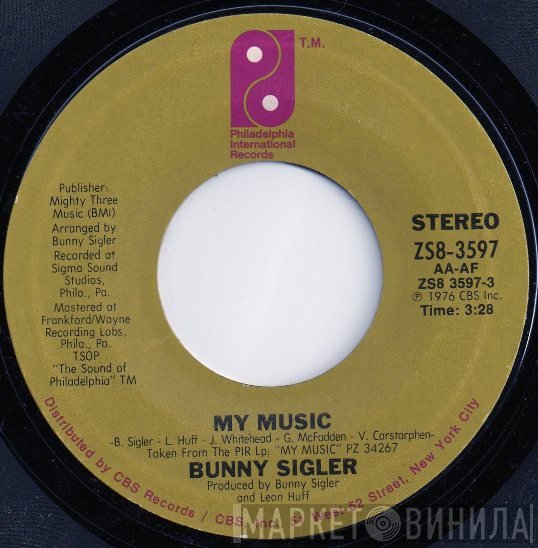 Bunny Sigler  - My Music