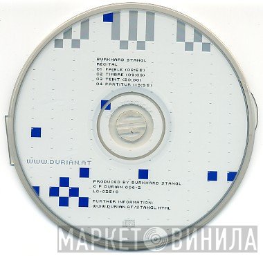 Burkhard Stangl  - Récital