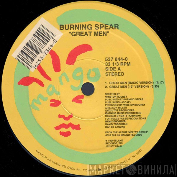 Burning Spear  - Great Men