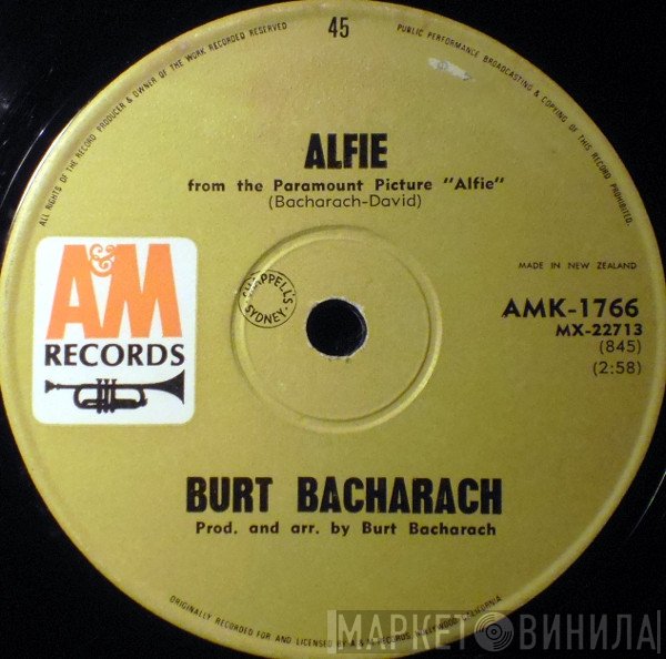 Burt Bacharach  - Alfie / Bond Street