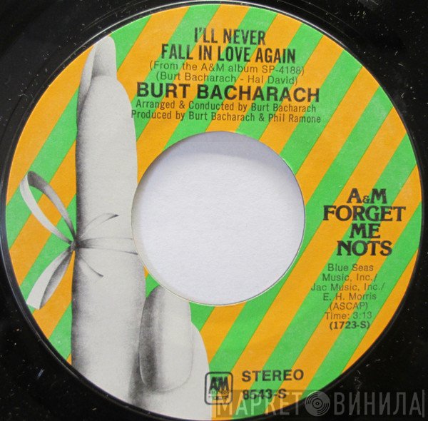 Burt Bacharach  - I'll Never Fall in Love Again / Alfie