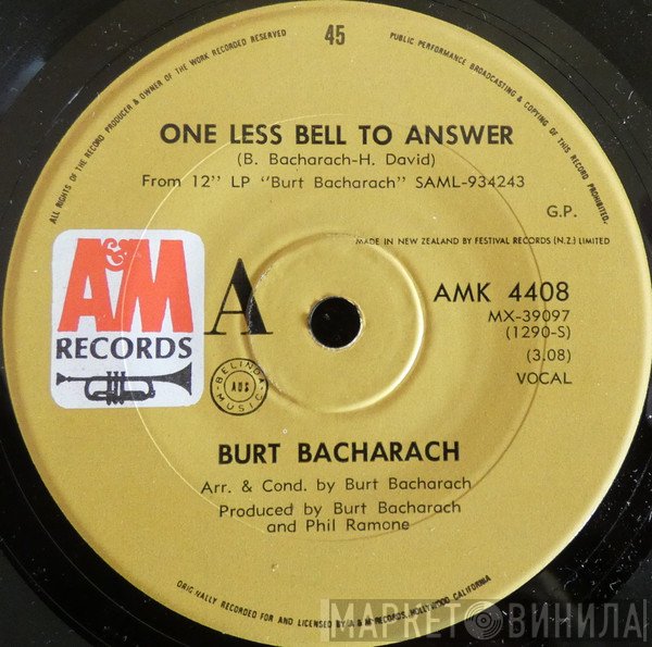 Burt Bacharach  - One Less Bell To Answer