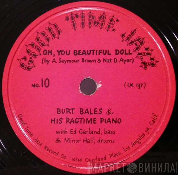 Burt Bales, Ed Garland, Minor Hall - Oh, You Beautiful Doll / Canadian Capers