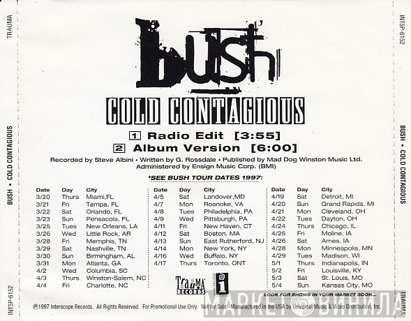 Bush  - Cold Contagious