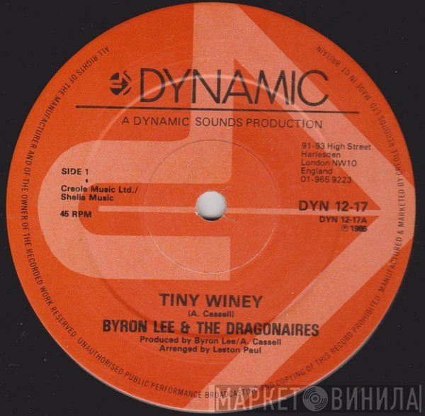 Byron Lee And The Dragonaires - Tiny Winey