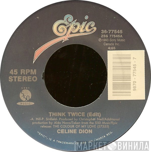 Céline Dion  - Think Twice