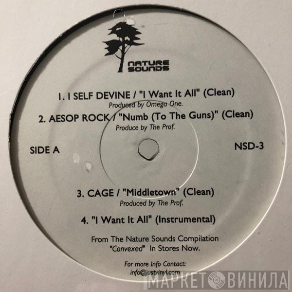 Cage, Aesop Rock, I Self Devine - Nature Sounds Presents The Prof. In... Convexed Sampler