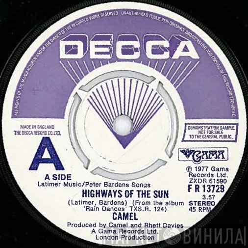 Camel - Highways Of The Sun