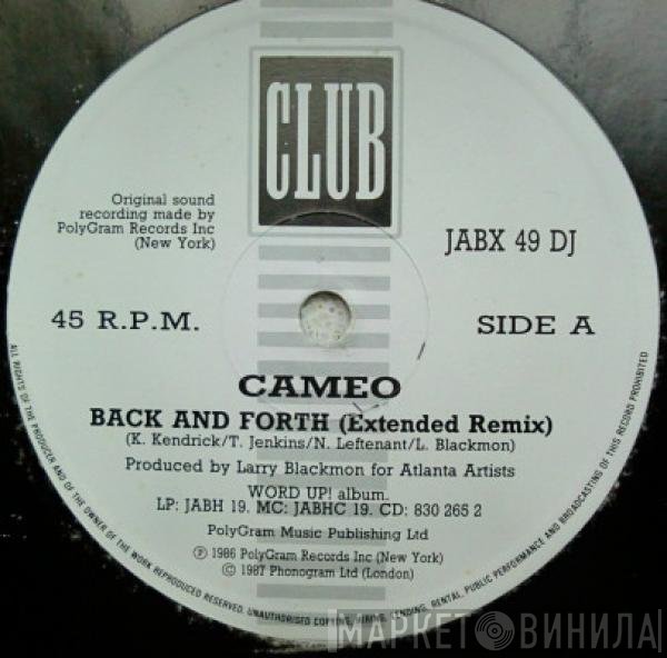 Cameo - Back And Forth