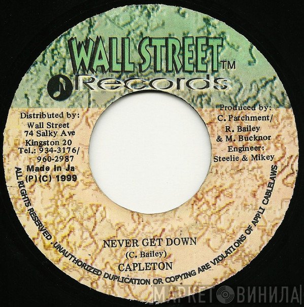 Capleton, Danny Browne - Never Get Down / Sledge Rhythm
