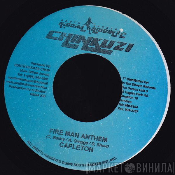 Capleton, South Rakkas Crew - Fire Man Anthem / Lately