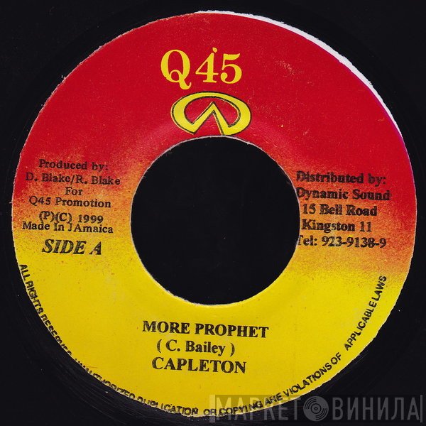 Capleton  - More Prophet