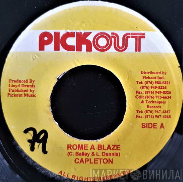 Capleton  - Rome A Blaze