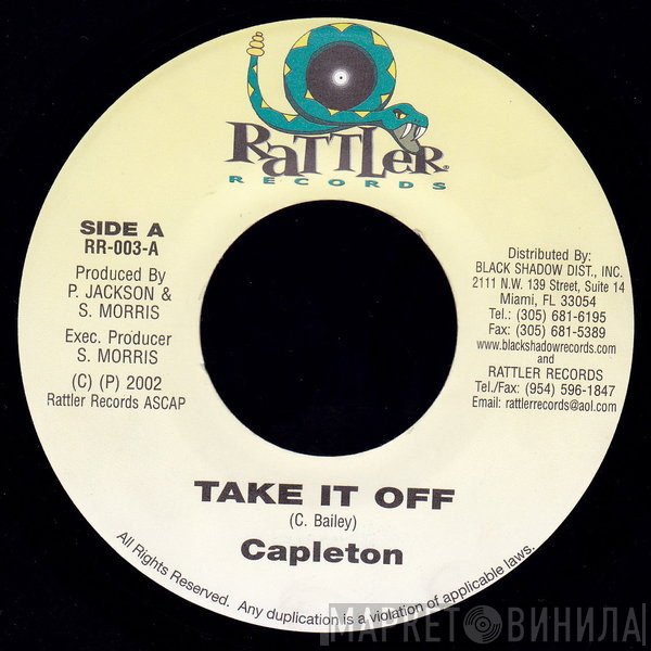 Capleton  - Tek It Off