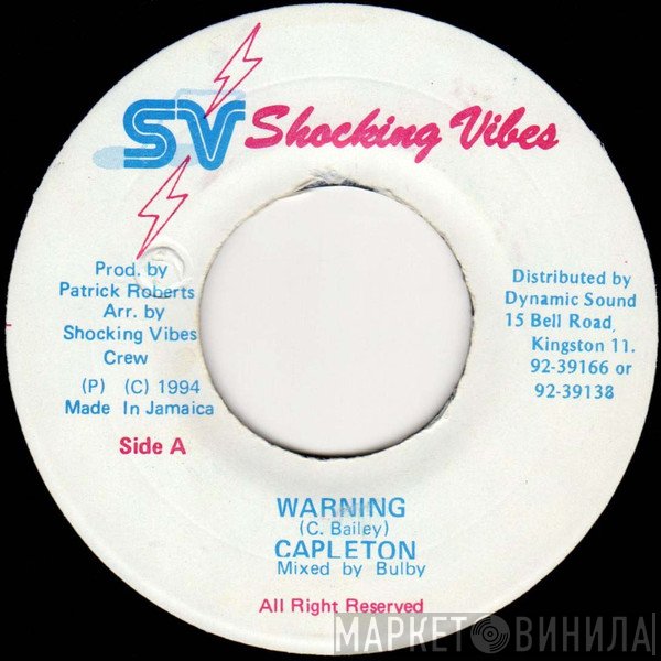Capleton  - Warning