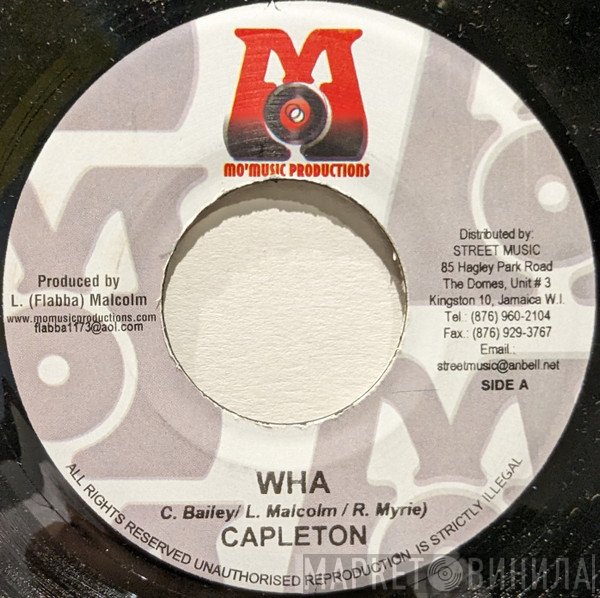 Capleton  - Wha