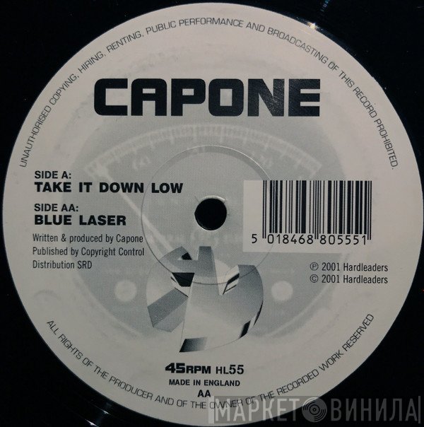 Capone - Take It Down Low / Blue Laser