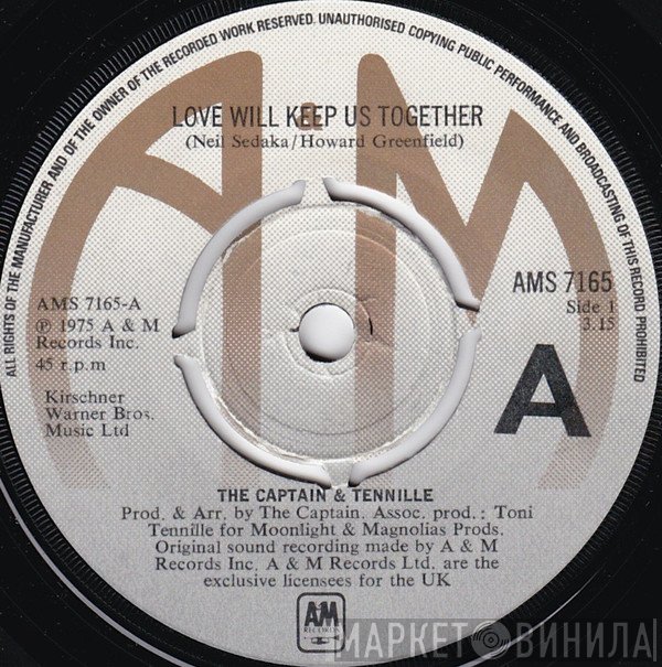 Captain And Tennille - Love Will Keep Us Together