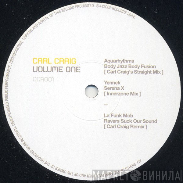Carl Craig  - Volume One