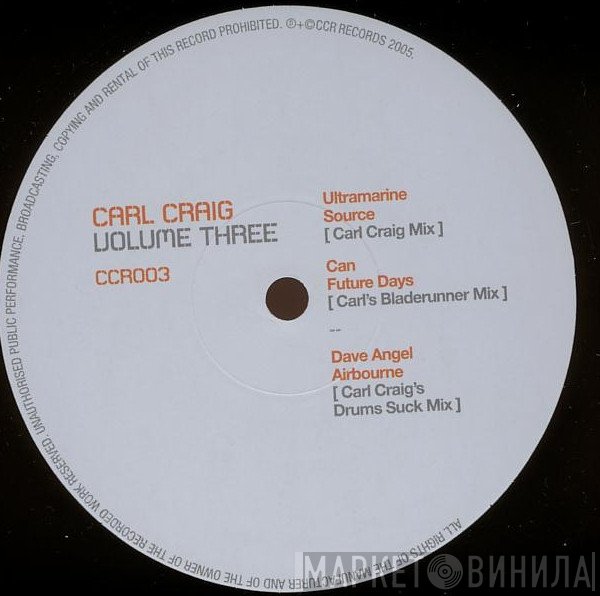 Carl Craig  - Volume Three