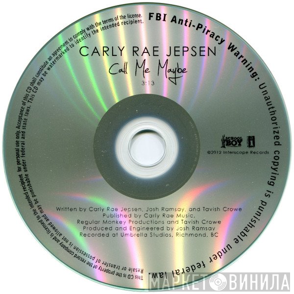Carly Rae Jepsen  - Call Me Maybe