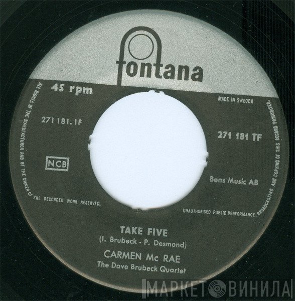 Carmen McRae, The Dave Brubeck Quartet - Take Five