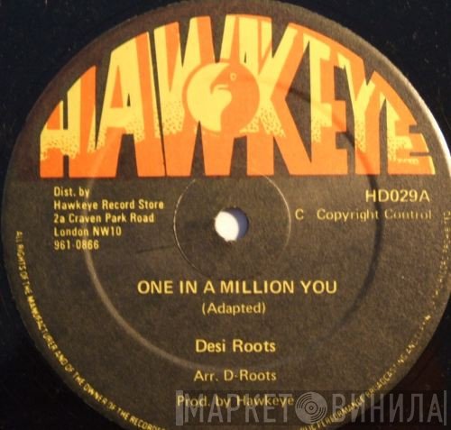 Carol Cool, Desi Roots - One In A Million You / Upside Down