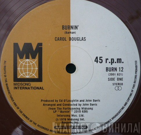 Carol Douglas - Burnin'
