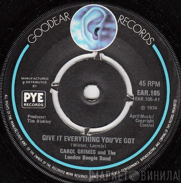 Carol Grimes, The London Boogie Band - Give It Everything You've Got