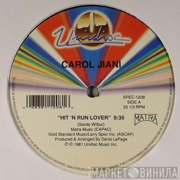 Carol Jiani - Hit 'N Run Lover / Mercy (Remix)