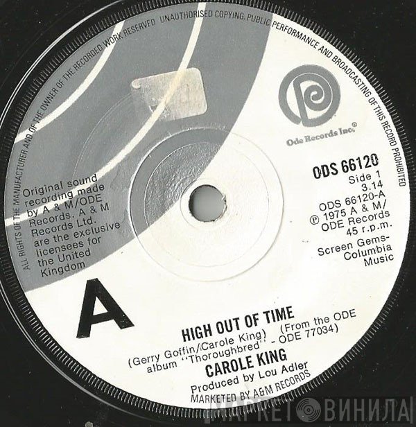 Carole King - High Out Of Time / I'd Like To Know You Better
