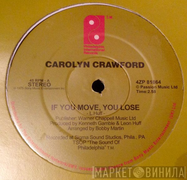 Caroline Crawford - If You Move, You Lose / Good And Plenty