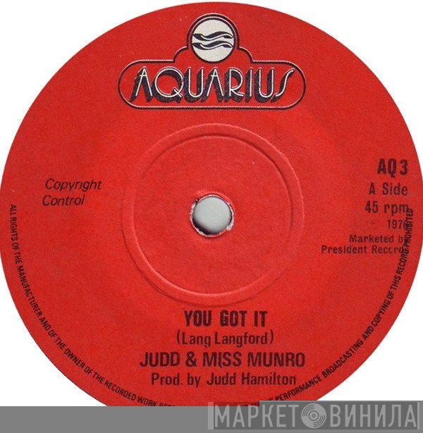 Caroline Munro, Judd Hamilton - You Got It / Where Does Love Begin