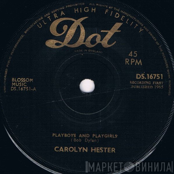 Carolyn Hester - Playboys And Playgirls / High-Flyin' Bird