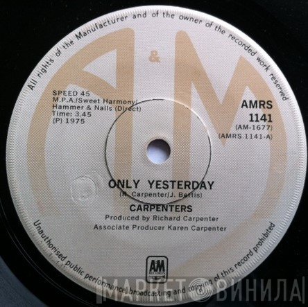 Carpenters - Only Yesterday