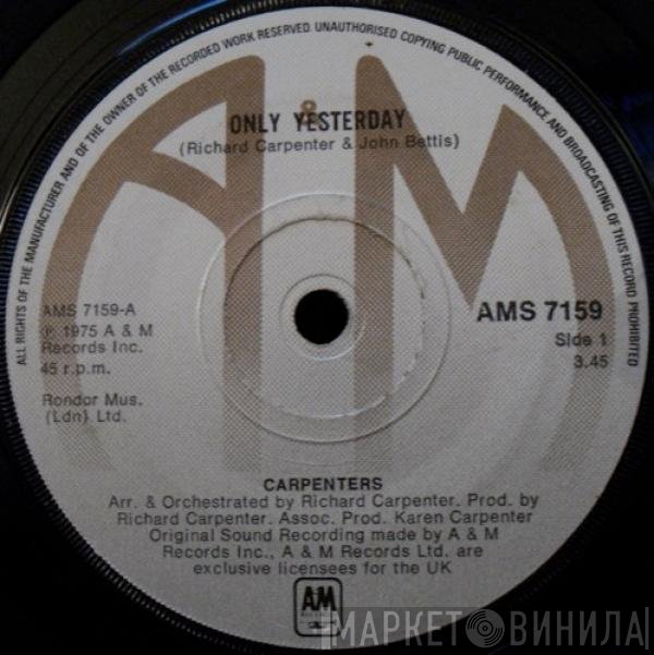 Carpenters - Only Yesterday