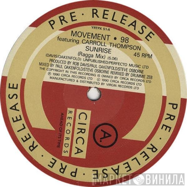 Carroll Thompson, Movement 98 - Sunrise (The Ragga Remixes)