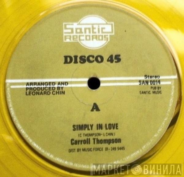 Carroll Thompson  - Simply In Love