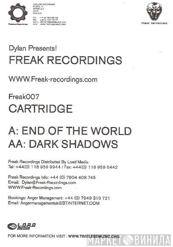 Cartridge - End Of The World / Dark Shadows