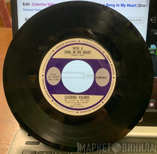 Caterina Valente  - When In Rome / With A Song In My Heart