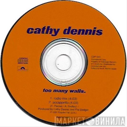 Cathy Dennis  - Too Many Walls