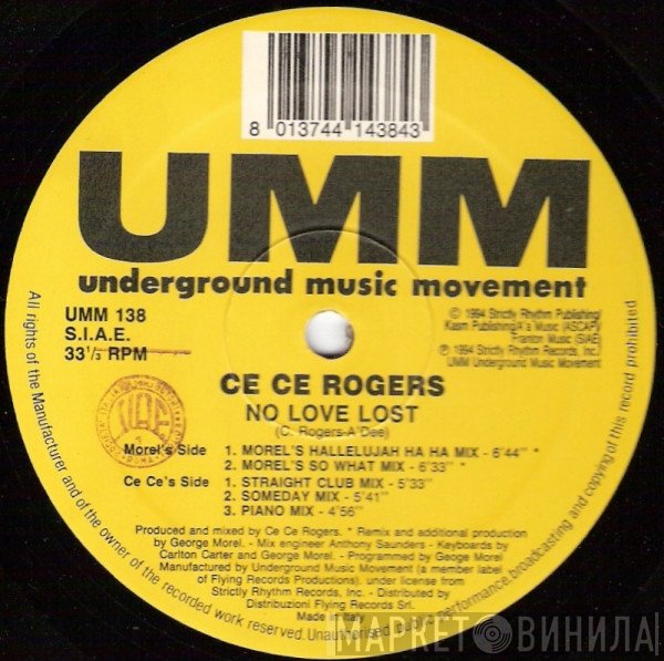 Ce Ce Rogers - No Love Lost