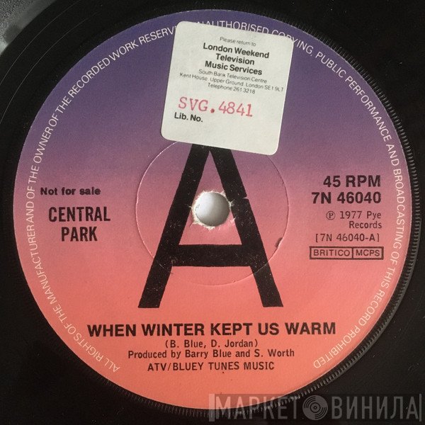 Central Park  - When Winter Kept Us Warm