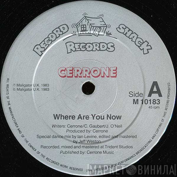 Cerrone - Where Are You Now