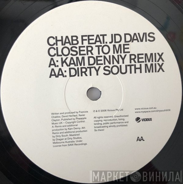 Chab Feat. JD Davis  - Closer To Me